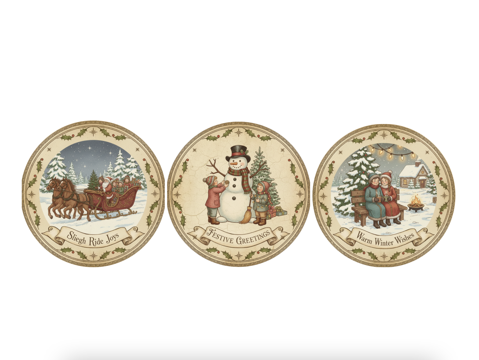 Three Soap Gift Box: Hot Cocoa, Sleigh Ride, Snowman