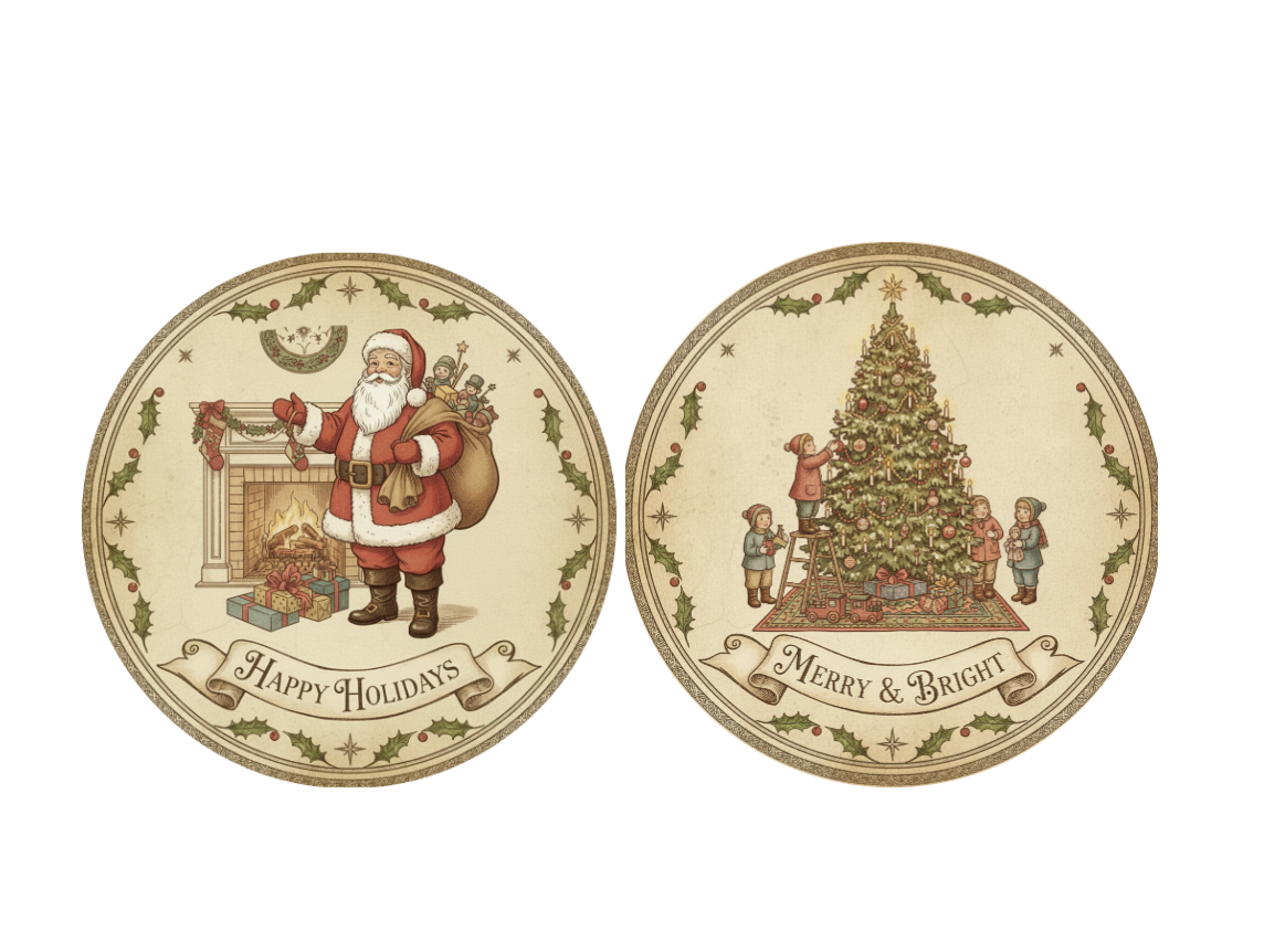 Two Soap Gift Box: Santa Claus, Christmas Tree