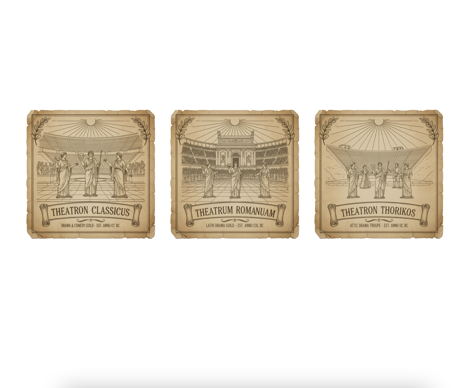 Three Soap Gift Box: Ancient Theaters