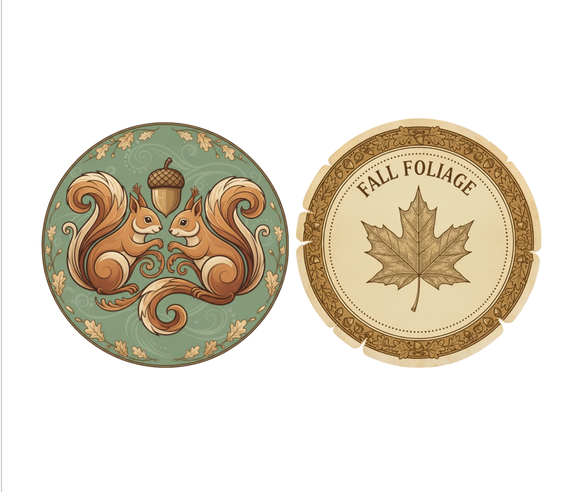 Two Soap Gift Box: Squirrels, Fall Foliage