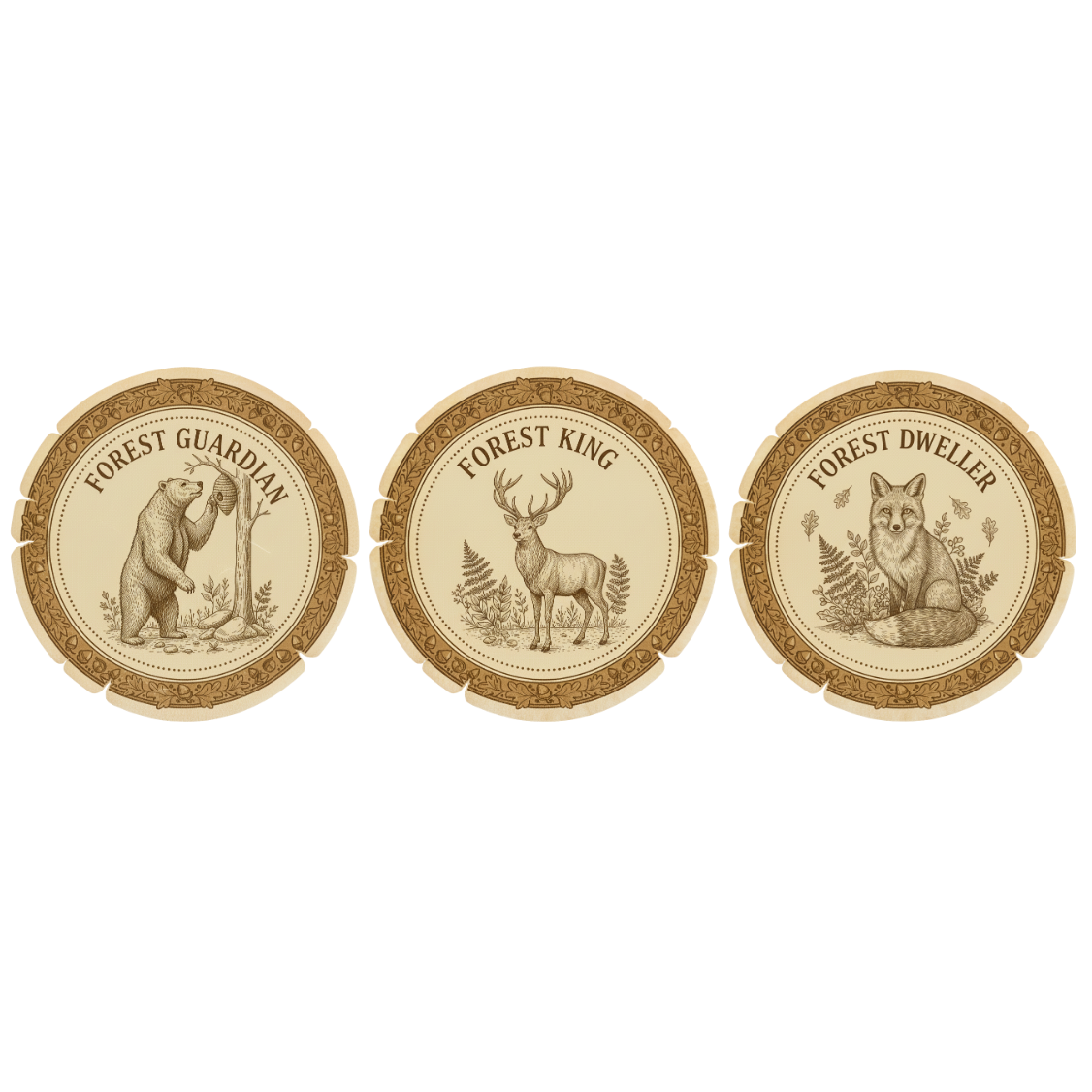 Three Soap Gift Box: Forest Guardian, Forest King, Forest Dweller