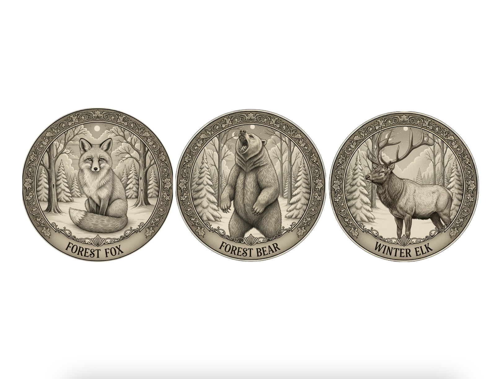 Three Soap Gift Box: Forex Fox, Forest Bear, Winter Elk