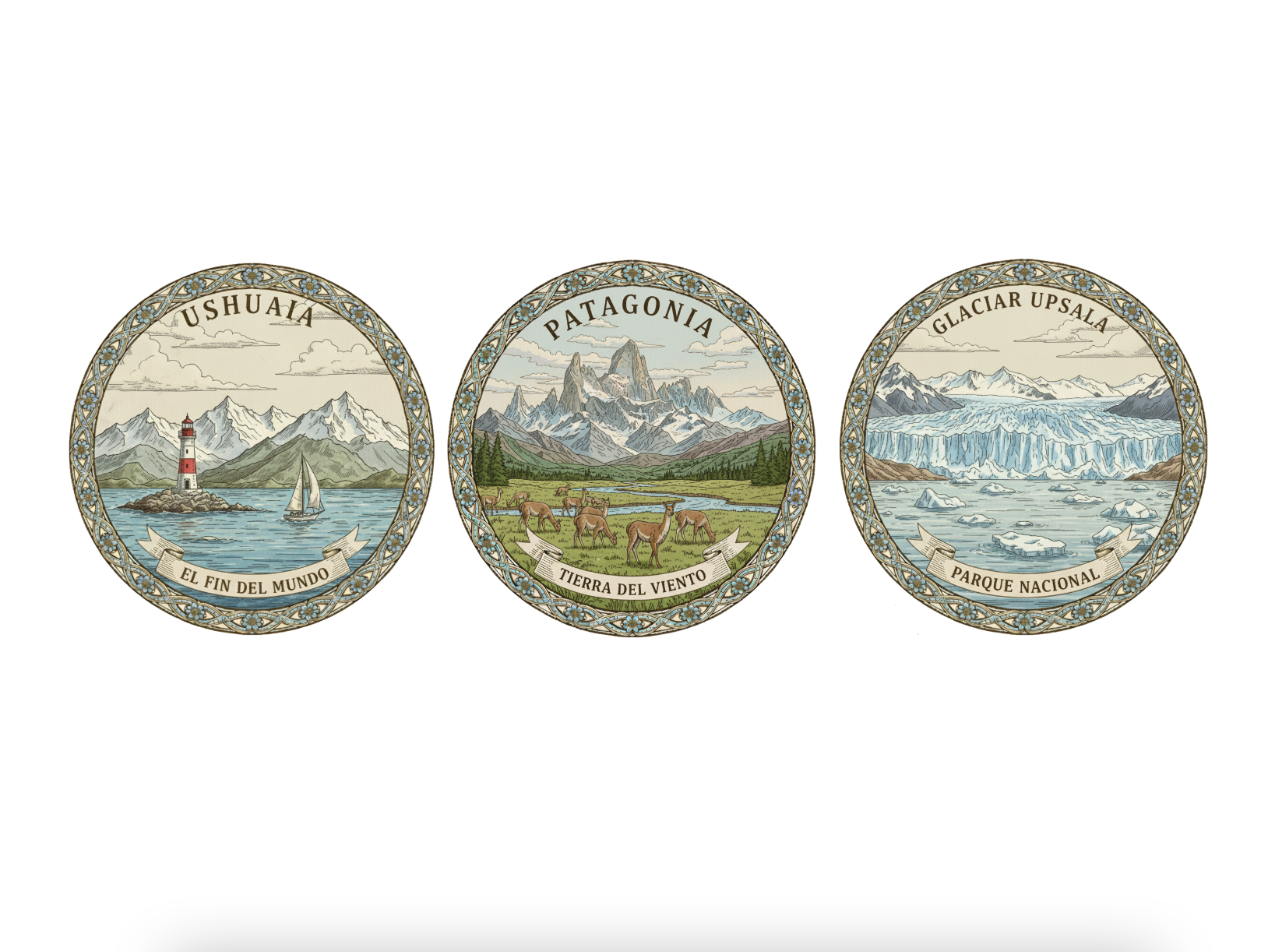 Three Soap Gift Box: Ushuaia, Patagonia, Glaciar Upsala