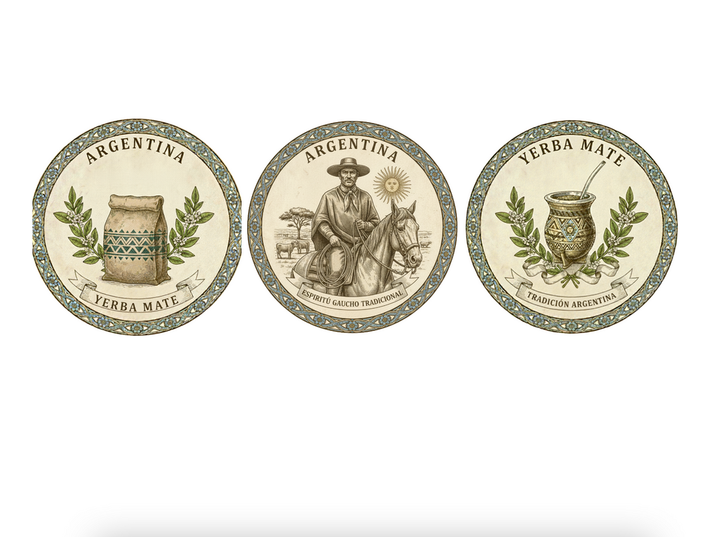 Three Soap Gift Box: Espiritú Gaucho, Tradición Argentina, Bolsa Yerba Mate