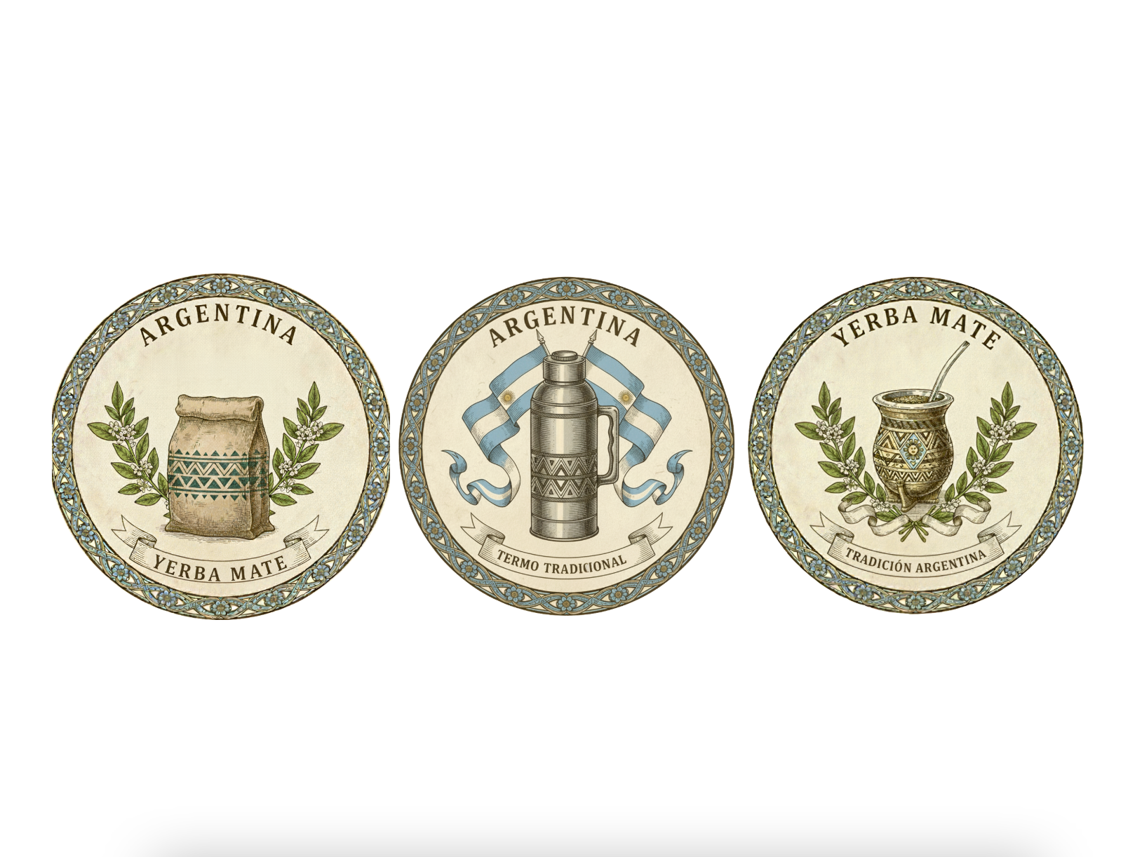 Three Soap Gift Box: Termo Tradicional, Bolsa Yerba Mate, Tradición Argentina